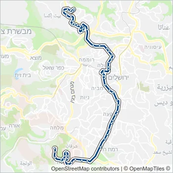 72 Bus Line Map