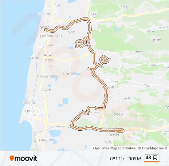 48 Bus Line Map