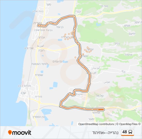48 Bus Line Map