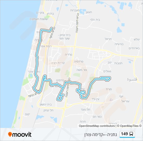 Автобус 149: карта маршрута