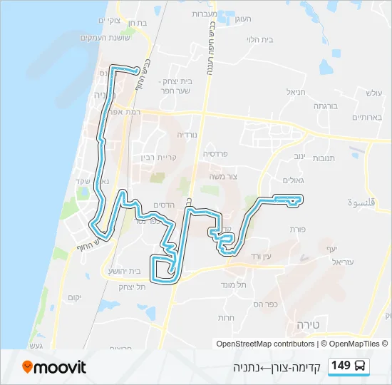 149 Bus Line Map
