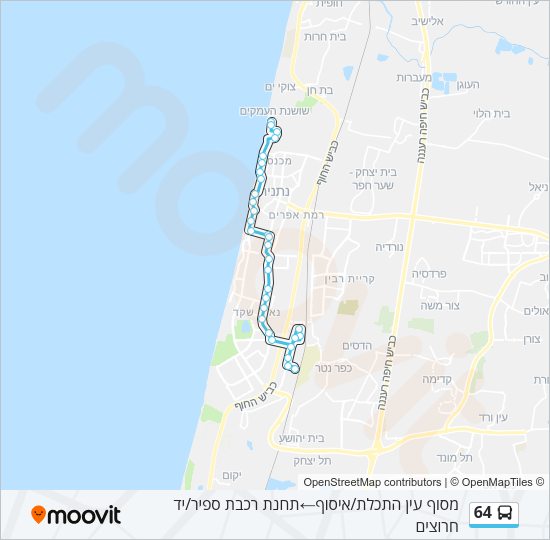 64 Bus Line Map