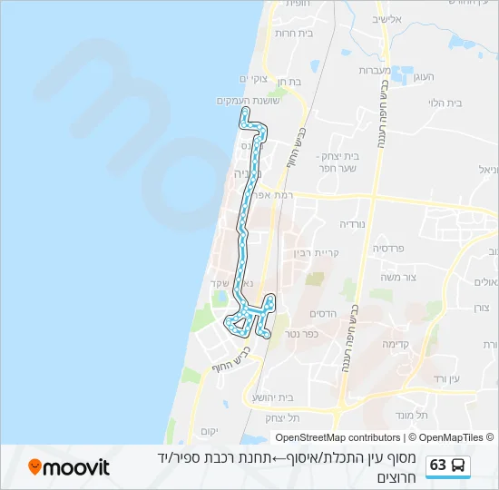 63 Bus Line Map