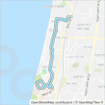 70א Bus Line Map