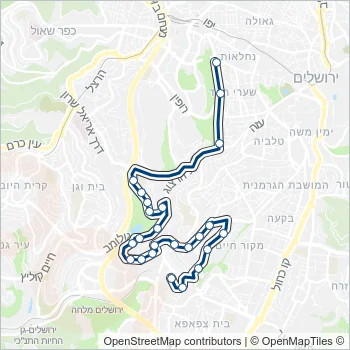 749 Bus Line Map