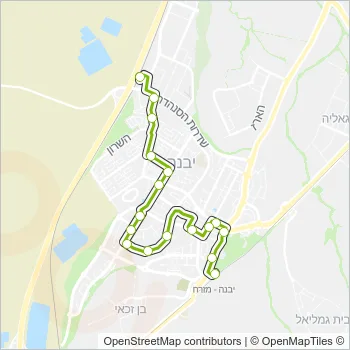 4א Bus Line Map