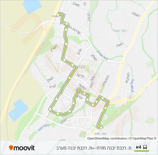 4א Bus Line Map
