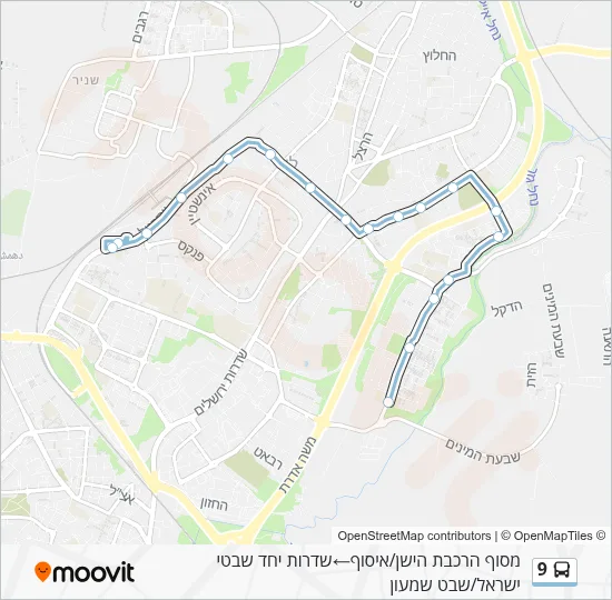 9 Bus Line Map
