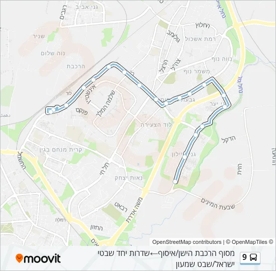 9 Bus Line Map