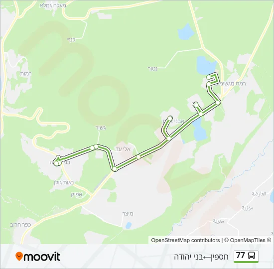 77 Bus Line Map
