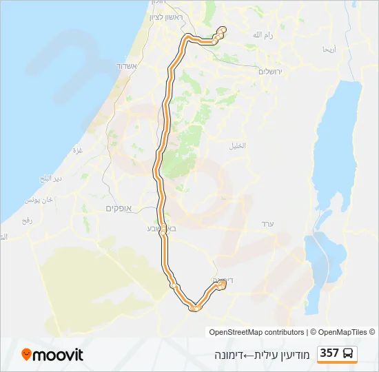 357 Bus Line Map