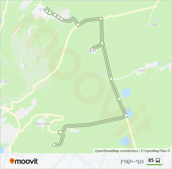 85 Bus Line Map