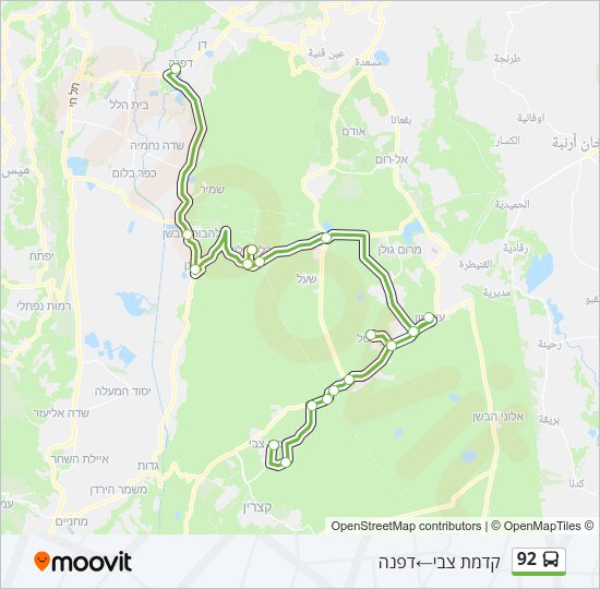 92 Bus Line Map