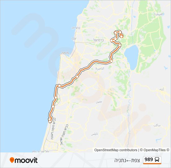 989 bus Line Map