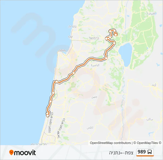 989 Bus Line Map