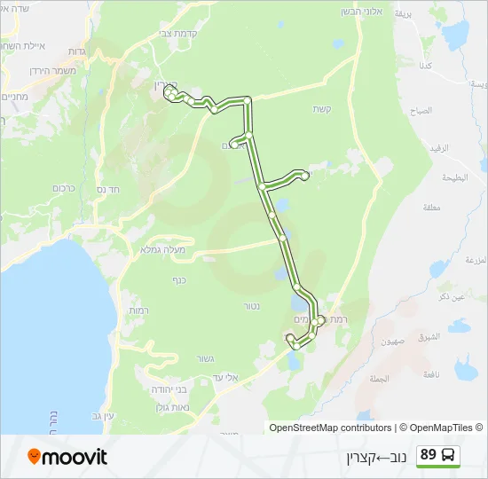 89 Bus Line Map
