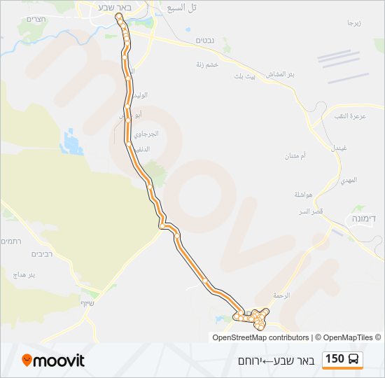 150 Bus Line Map