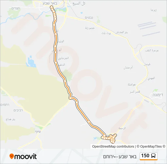 150 Bus Line Map