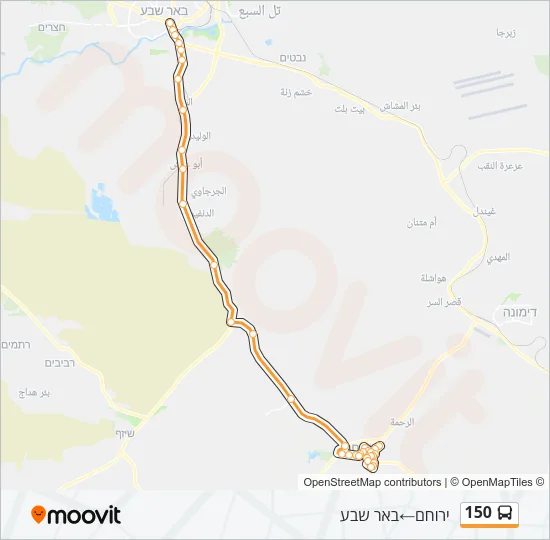 150 Bus Line Map