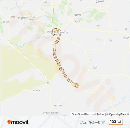 152 Bus Line Map