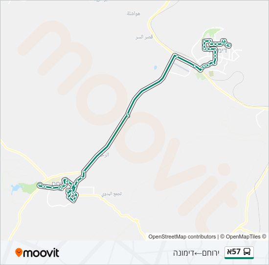 57א bus Line Map