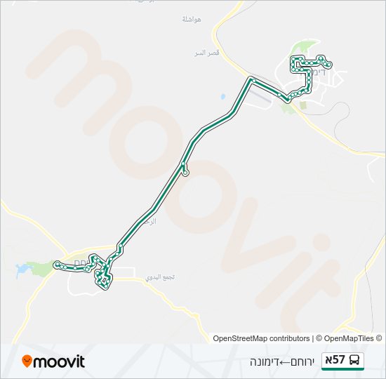 57א Bus Line Map
