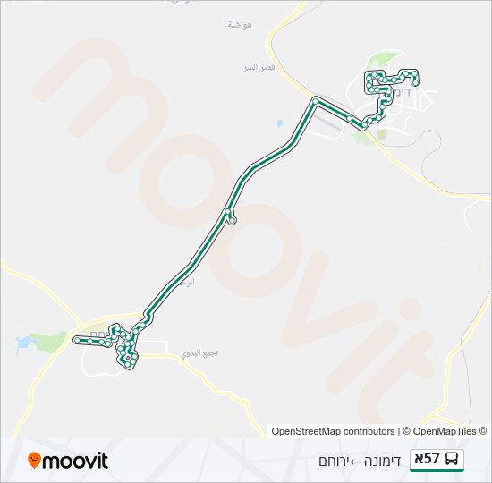 57א Bus Line Map