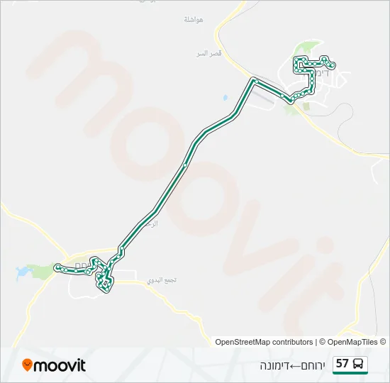 57 Bus Line Map