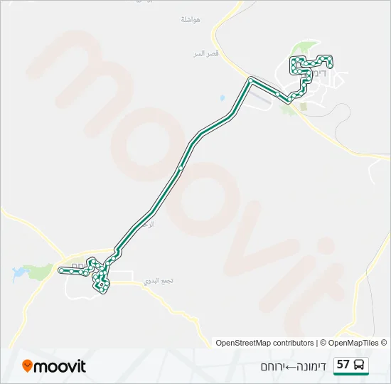 57 Bus Line Map