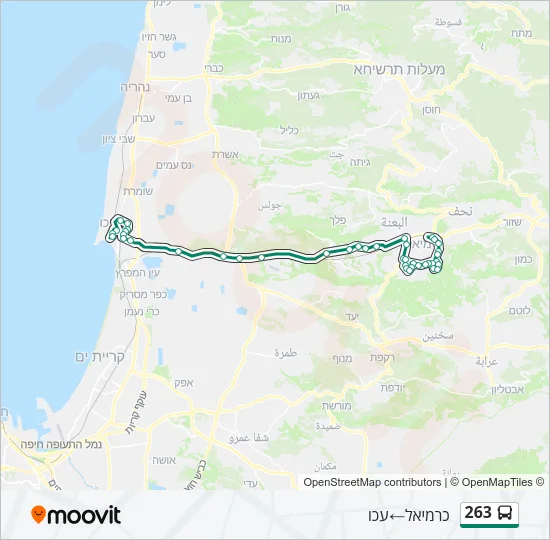 263 Bus Line Map