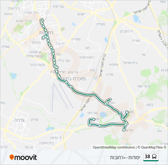 38 Bus Line Map