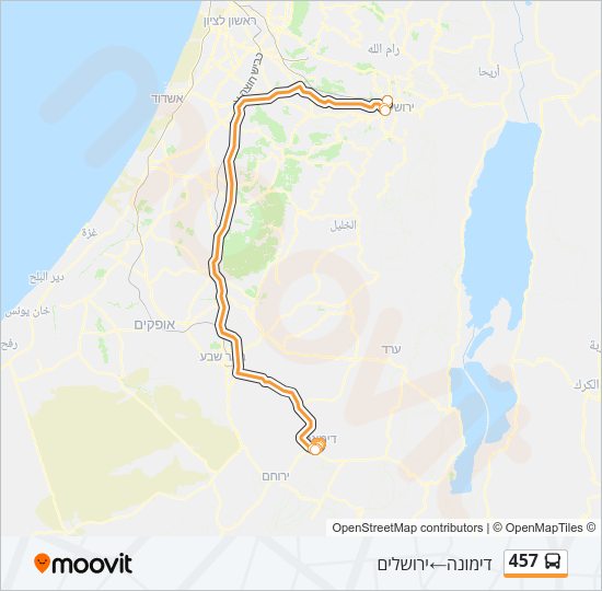 457 Bus Line Map