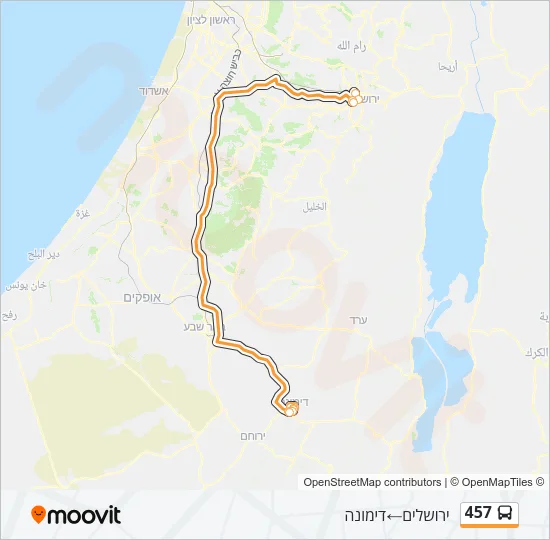 457 Bus Line Map