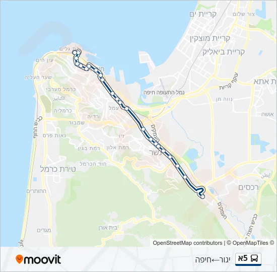 5א Bus Line Map