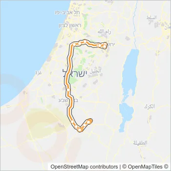458 Bus Line Map