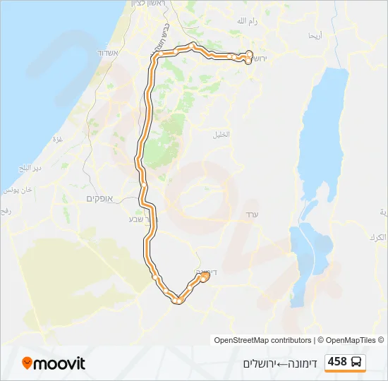 458 Bus Line Map