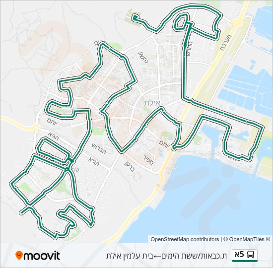 5א Bus Line Map