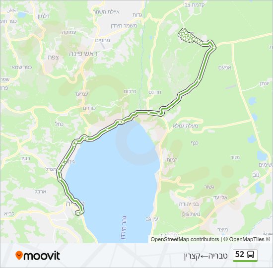 52 Bus Line Map