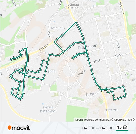 15 bus Line Map