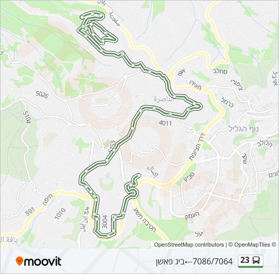 23 Bus Line Map