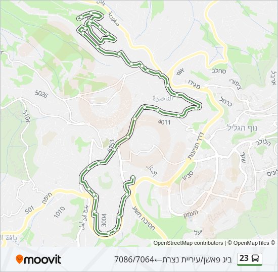 23 Bus Line Map