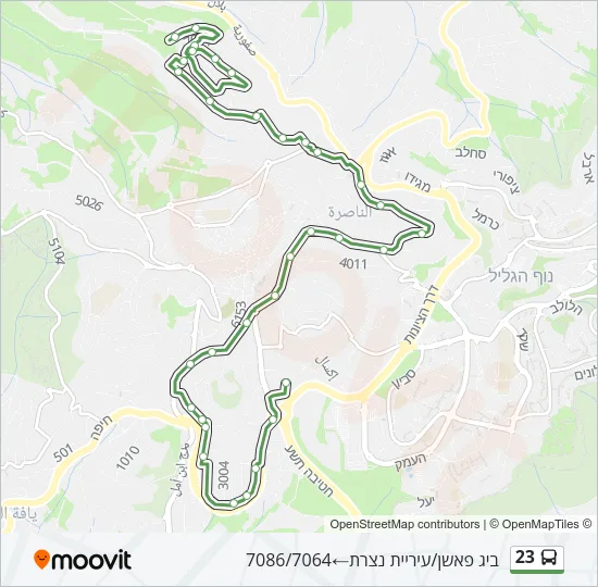 23 Bus Line Map