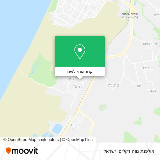 מפת אולפנת נווה דקלים