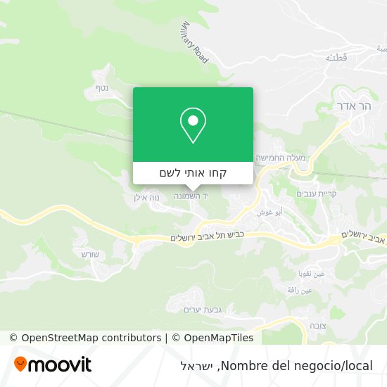 מפת Nombre del negocio/local