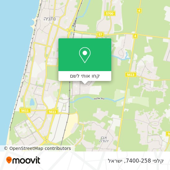 מפת קלפי 7400-258