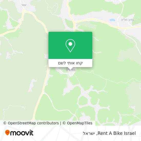 מפת Rent A Bike Israel