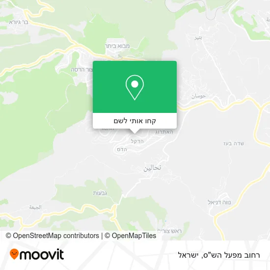מפת רחוב מפעל הש"ס
