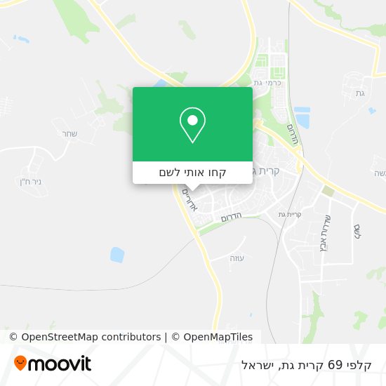 מפת קלפי 69 קרית גת