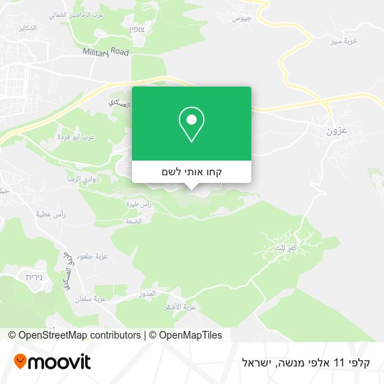 מפת קלפי 11 אלפי מנשה