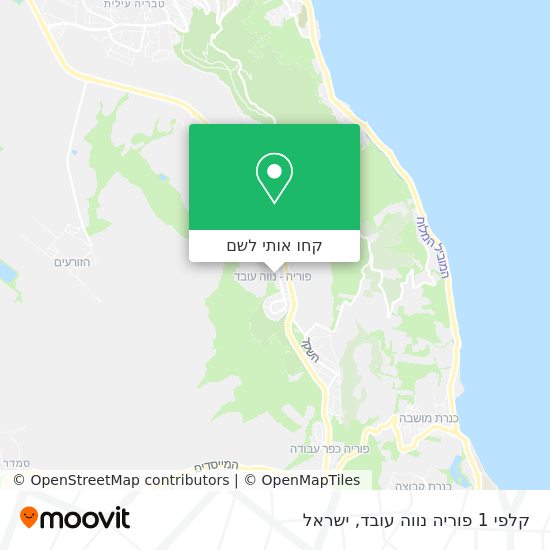 מפת קלפי 1 פוריה נווה עובד